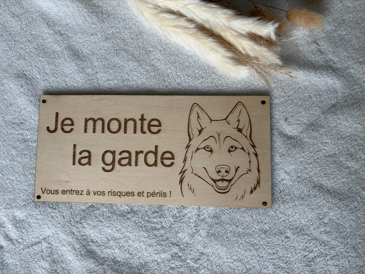 Plaque - je monte la garde