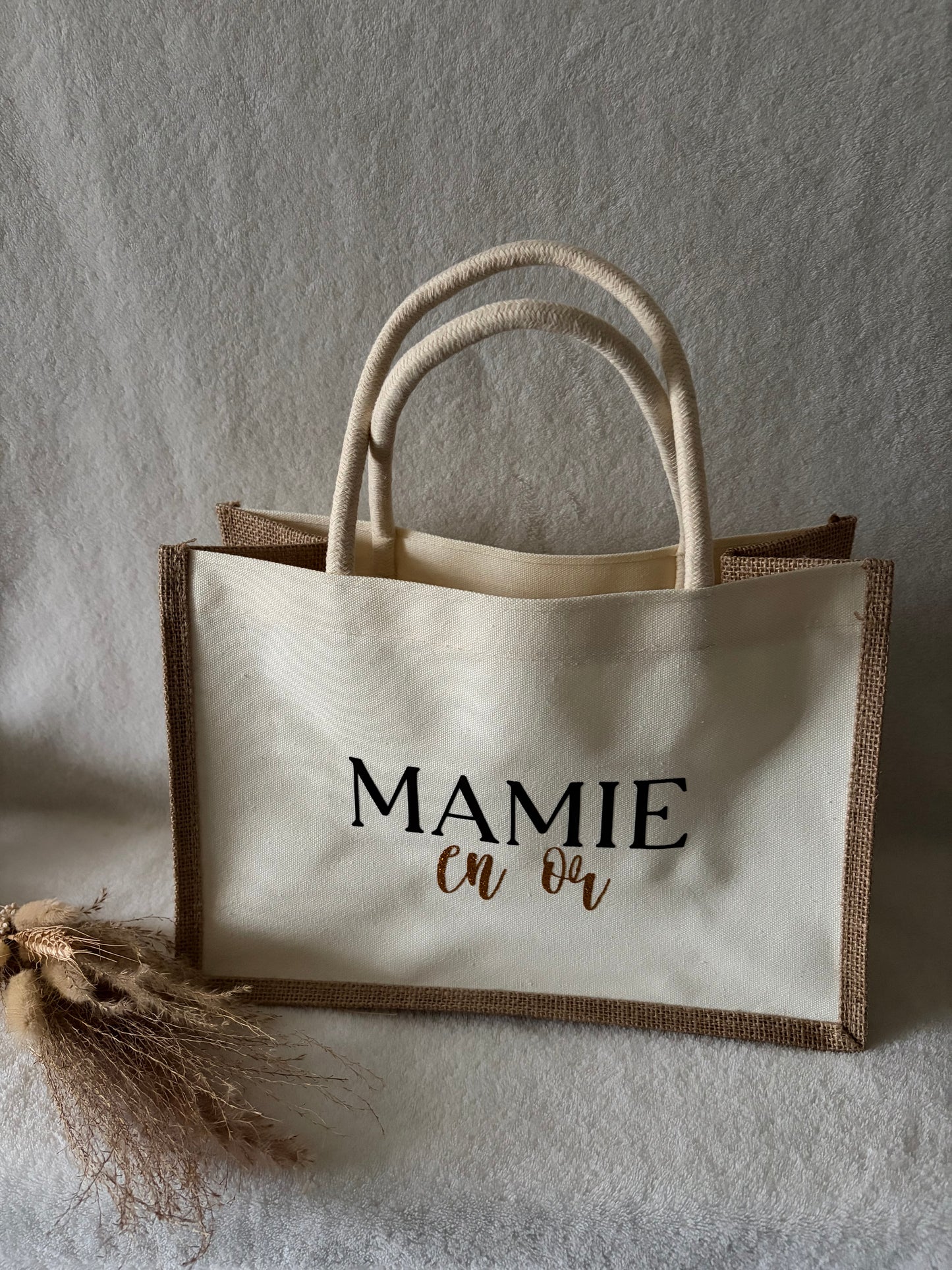 Sac jute - mamie en or