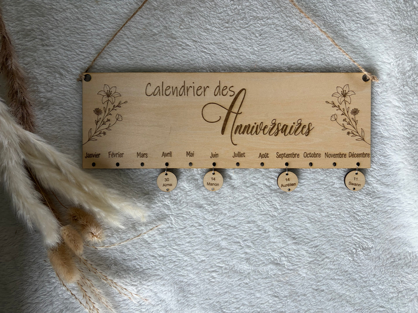 Calendrier des anniversaires