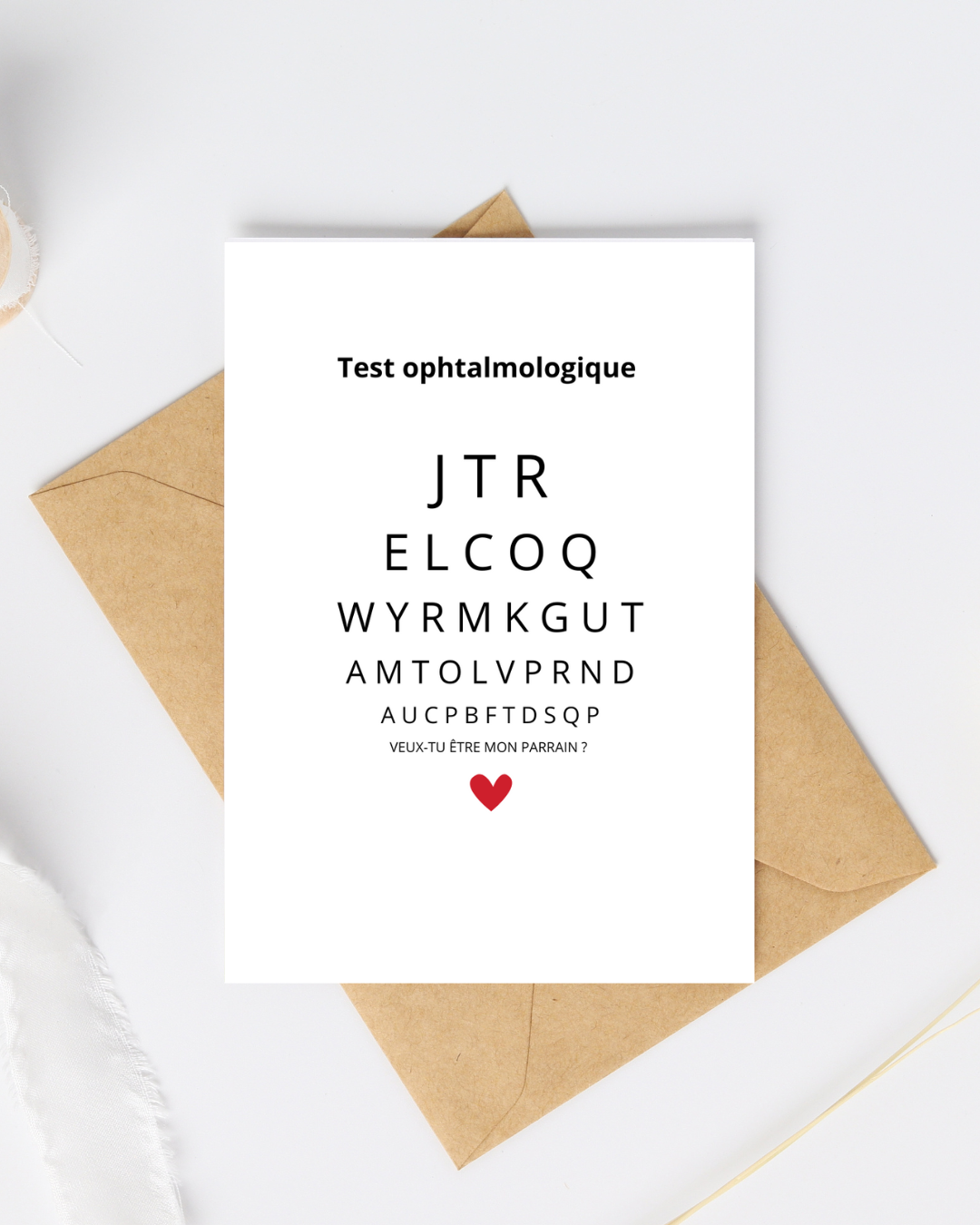 Carte veux tu être mon parrain