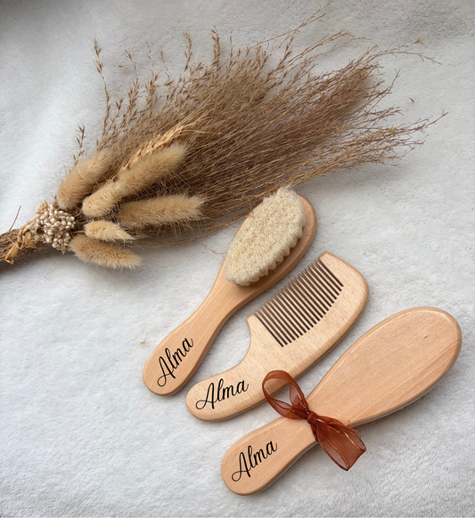 Brosse & peigne bébé personnalisés