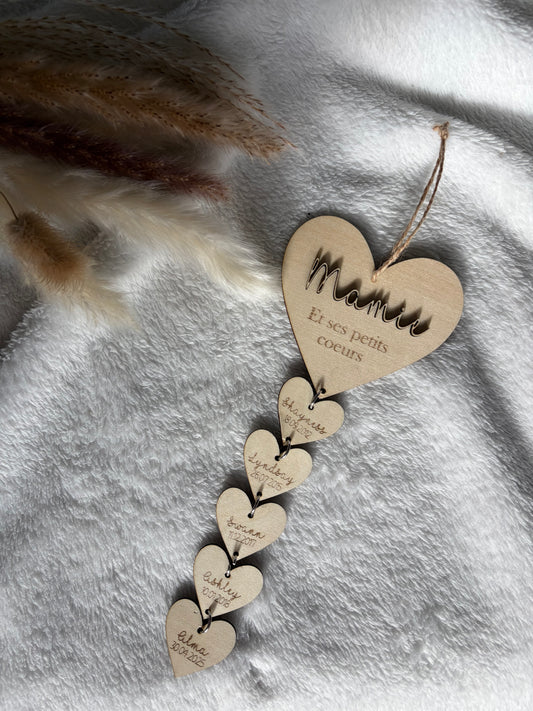 Mamie et ses petits cœurs – Décoration mural