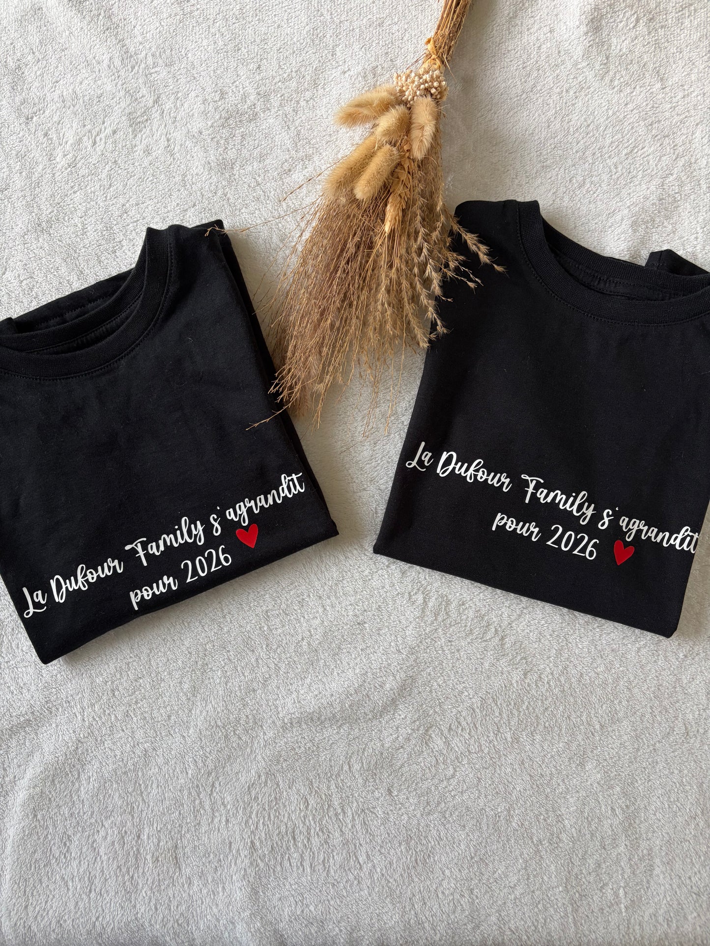 T-shirt personnalisé - La famille s’agrandit