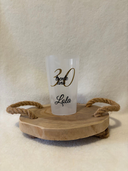 Gobelet personnalisé - 30 ans