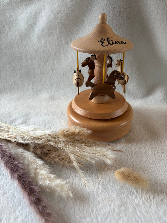 Caroussel musical en bois