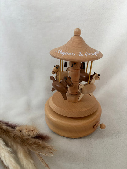 Caroussel musical en bois