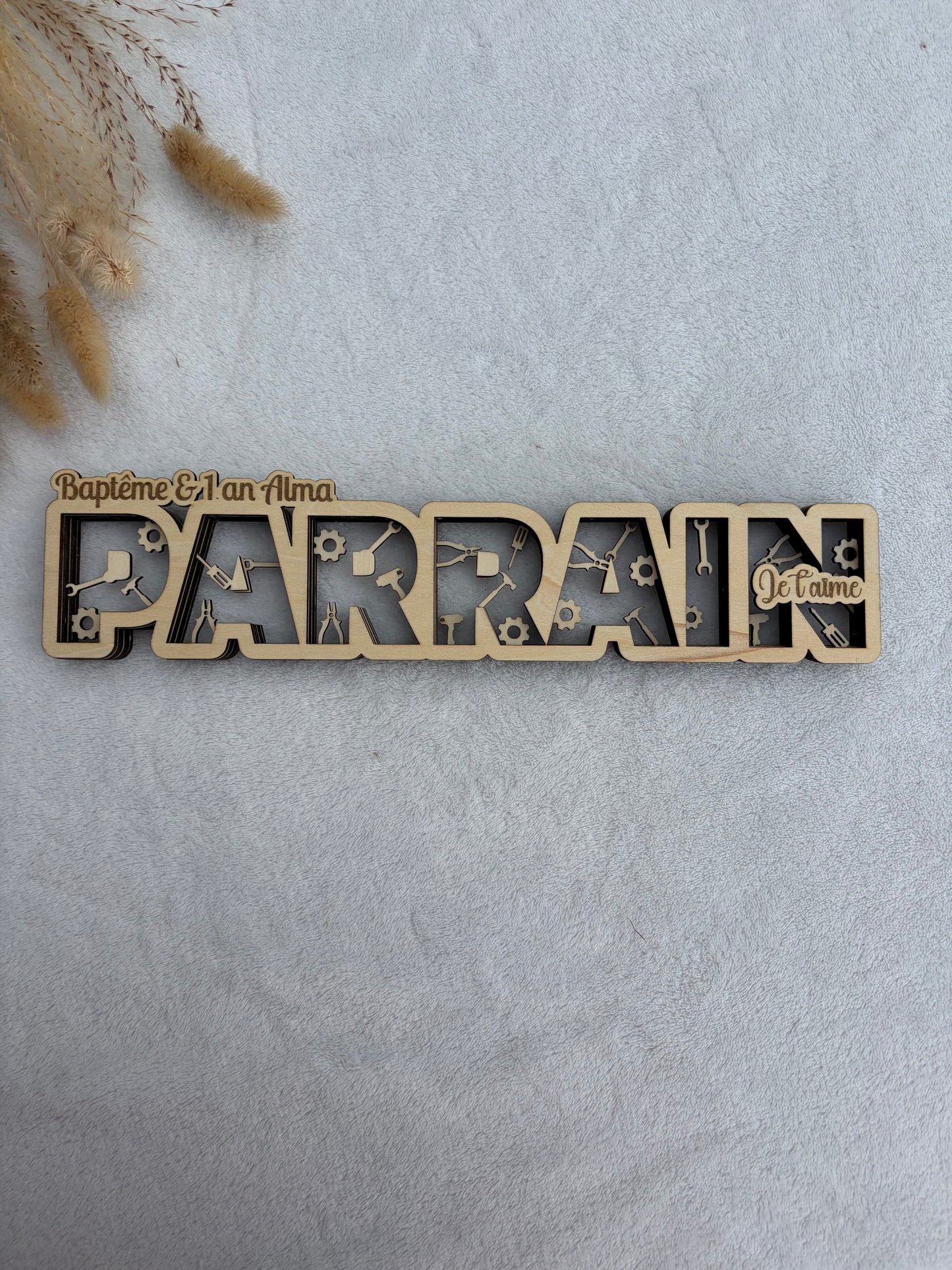 Parrain en bois - Multi couche