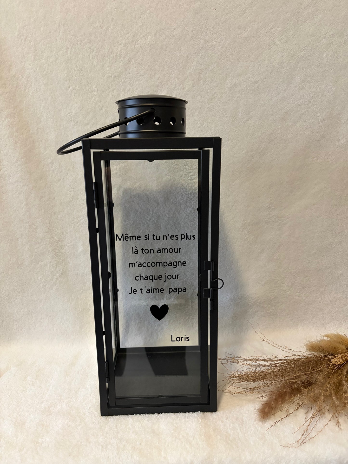 Lanterne funéraire personnalisable – Hommage éternel